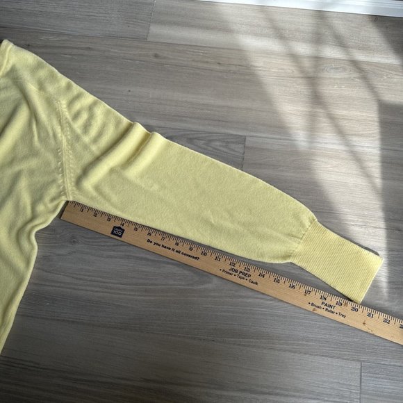 Vintage Country Squire Soft Acrylic Chihuahua Beer Yellow V Neck Sweater Size XL - Picture 9 of 11